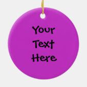 ロックおもしろいとロールのワニ音楽の漫画 セラミックオーナメント (裏面)