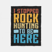 ロックおもしろいコレクショストップンIロック狩りGeolo フリースブランケット (正面)