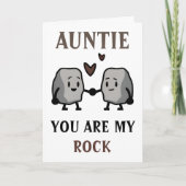 ロックおもしろいプンジョークユーモアおばさんハッピーバースデー サンキューカード (正面)