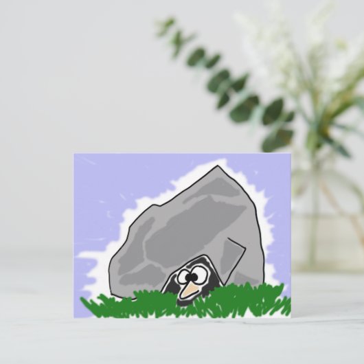 ロックおもしろいマンガの下で暮らす ポストカード (スタンド正面)