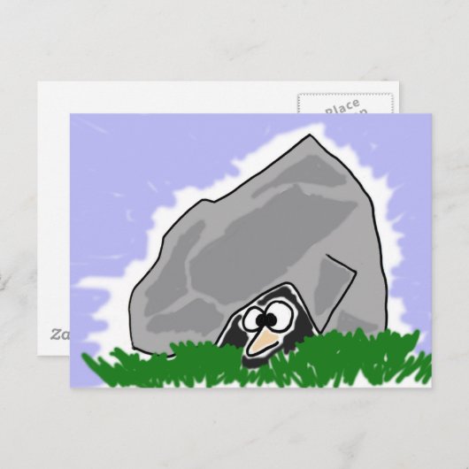 ロックおもしろいマンガの下で暮らす ポストカード (正面/裏面)