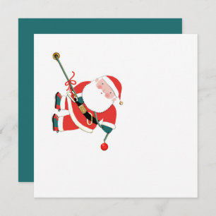 ロックおもしろい登山クリスマスホリデーカード シーズンカード