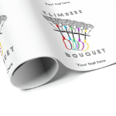 ロックおもしろい登山ブーケ ラッピングペーパー (ロールコーナー)