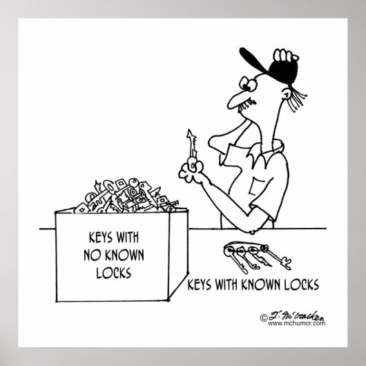 ロックが不明な鍵: ポスター (正面)