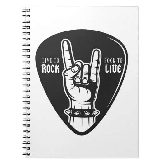 ロックが大好き ノートブック (正面)
