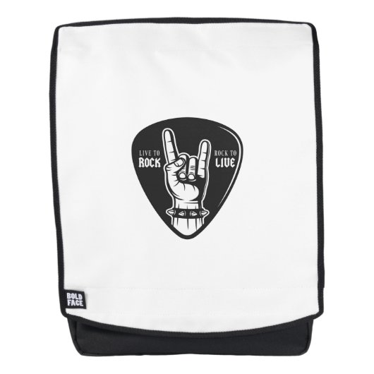 ロックが大好き バックパック (正面)