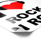 ロックが好きな人向けの面白いポスター フォトプリント            (角)