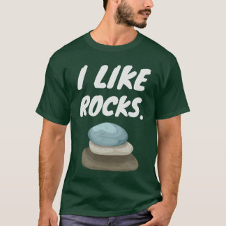 ロックが好きな地質学者、ロックハンターのための面白いデザインf tシャツ
