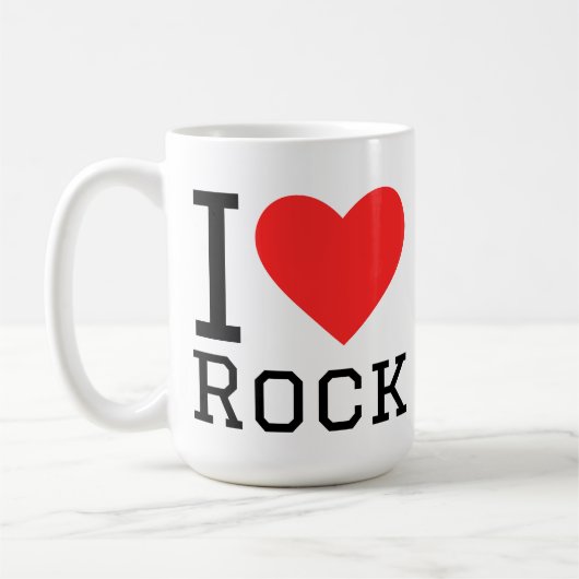 ロックが好き コーヒーマグカップ (左)