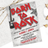 ロックが生まれた - ベビーシャワー 招待状