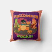 ロックこのハロウィーン10月の漫画バンド クッション (裏面)