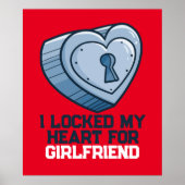 「!ロックされたハート」のパーソナライズ ポスター (正面)