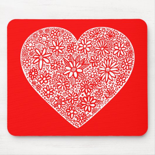 ロックされたハート マウスパッド (正面)