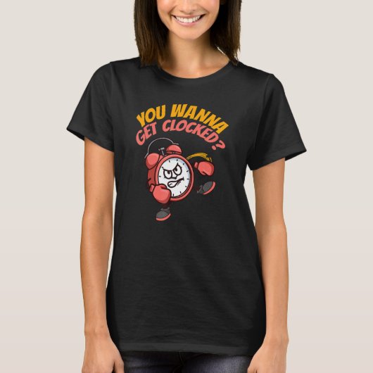 ロックされたボクシング空手 Tシャツ (正面)