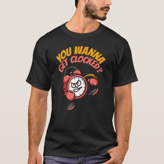 ロックされたボクシング空手 Tシャツ (正面)