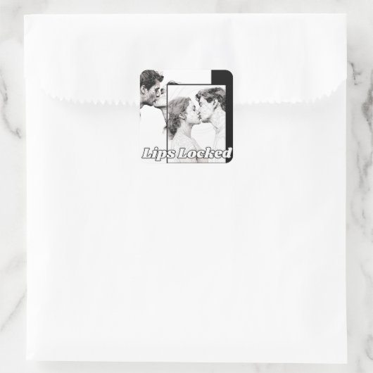 ロックされた唇 スクエアシール (バッグ)