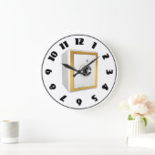 ロックされた安全時計 ラージ壁時計 (ホーム)