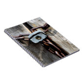 ロックされた木製ドア ノートブック (右側)