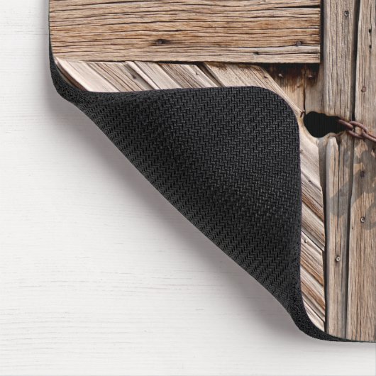 ロックされた木製ドア マウスパッド (コーナー)