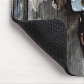 ロックされた木製ドア マウスパッド (コーナー)