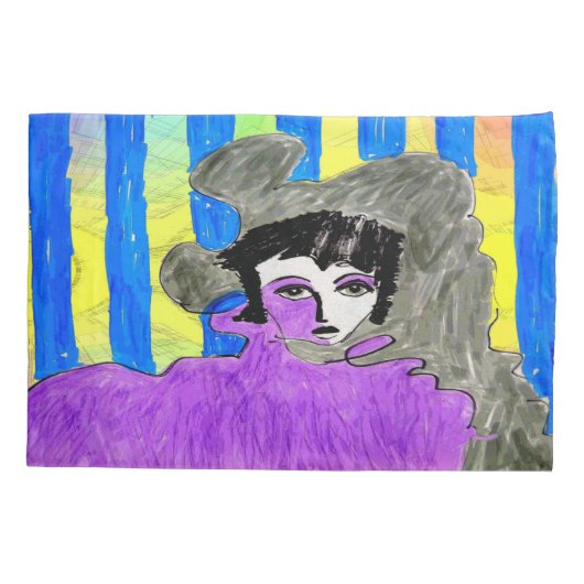 ロックされる 枕カバー (裏面)