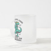 ロックしようサール! フロストグラスマグカップ (正面左)