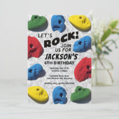 ロックしよう！キッズロック登山誕生日 招待状 (スタンド正面)