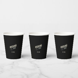 ロックするパパ ヴィンテージギター コーヒーマグ-カスタム 紙コップ