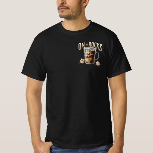 ロックでアイスコーヒー Tシャツ (正面)