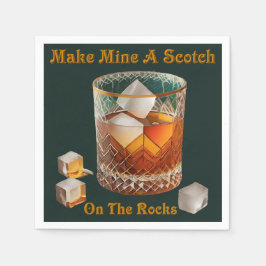 ロックでスコッチを一杯 スタンダードカクテルナプキン