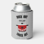 ロックとスロークッカーの赤黒ストライプ 缶クーラー (缶裏面)