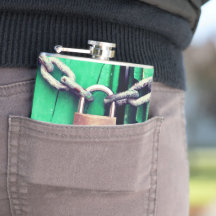 ロックとチェーンフラスコ