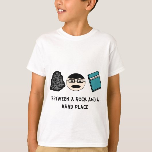 ロックと懸命プレイスガールのTシャツの間 Tシャツ (正面)