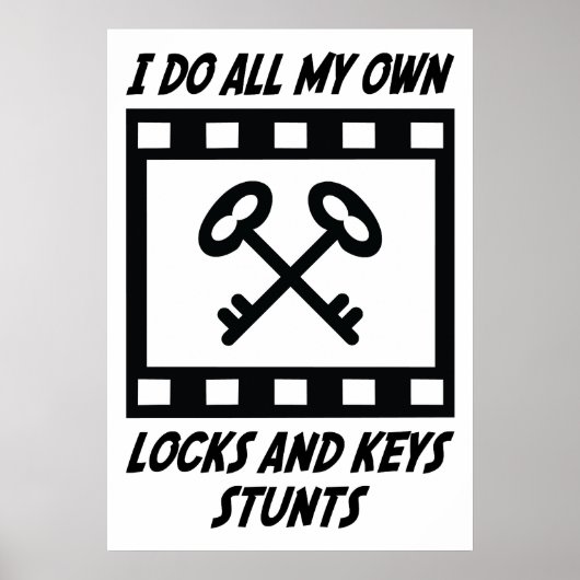 ロックと鍵スタント ポスター (正面)