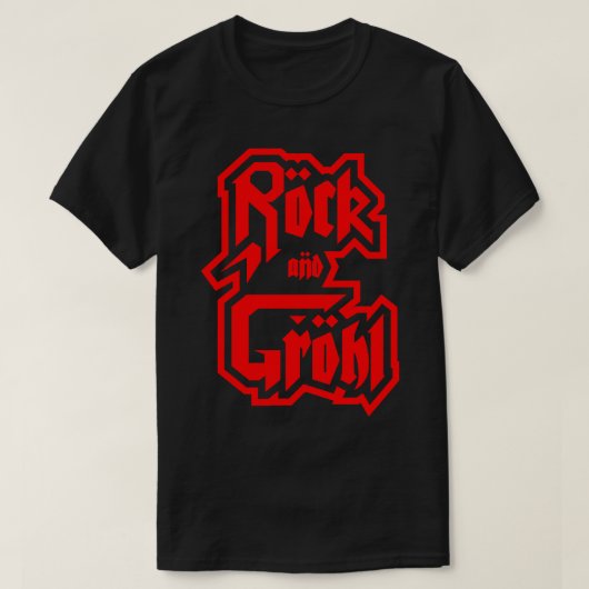ロックとGROHL Tシャツ (デザイン正面)