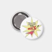 ロックなパパ キーチェーン マグネット (正面/裏面)