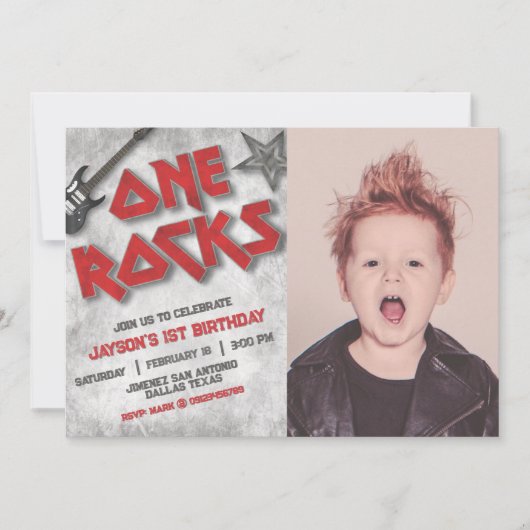 ロックな写真の風景 招待状 (正面)