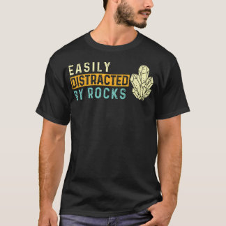 ロックに気を取られやすい - ロック コレクター ジオード Tシャツ
