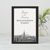 ロックの上から見たNYCのスカイライン 刻まれた誓い 招待状 (スタンド正面)