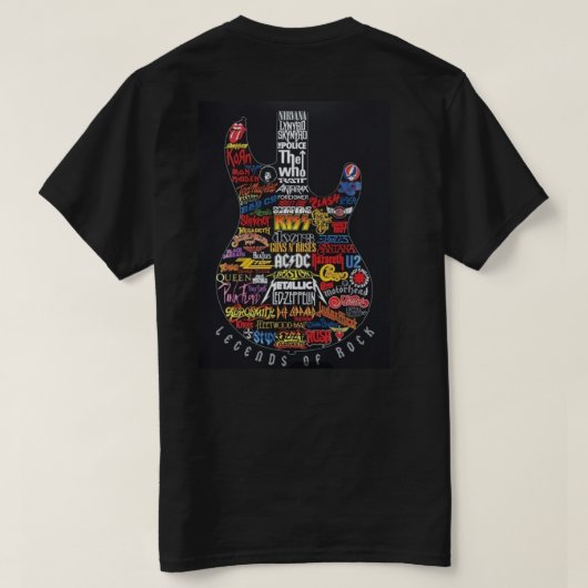 ロックの伝説 Tシャツ (デザイン裏面)
