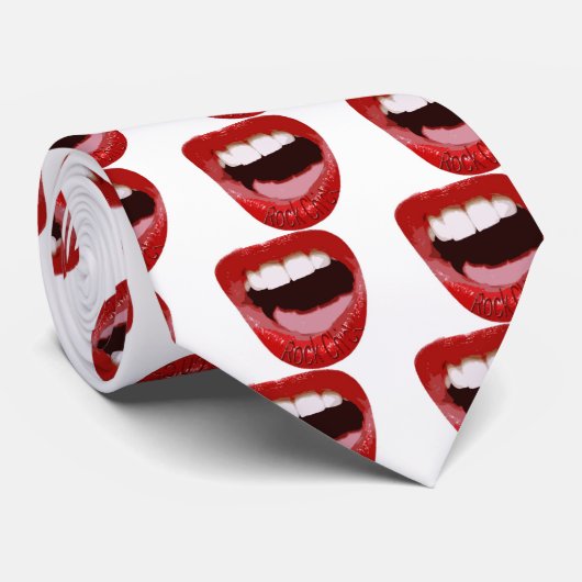 ロックの唇 ネクタイ (ロール)