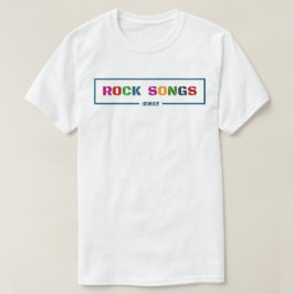 ロックの曲のみ Tシャツ