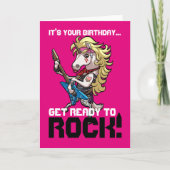 ロックの準備!ヘアメタルグレームユニコーン漫画 カード (正面)