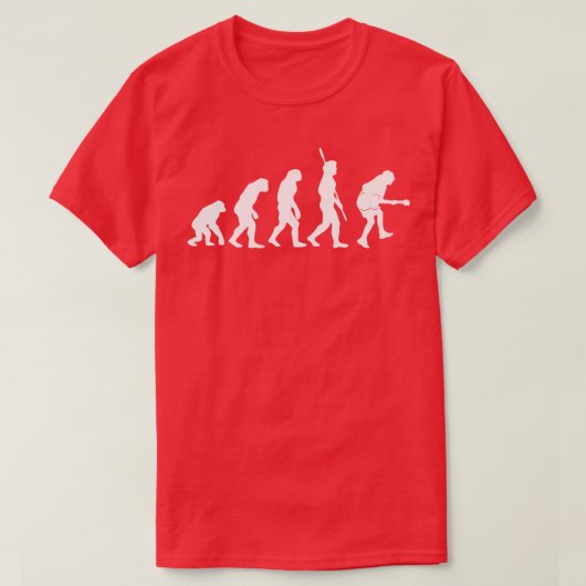 ロックの進化 Tシャツ (デザイン正面)