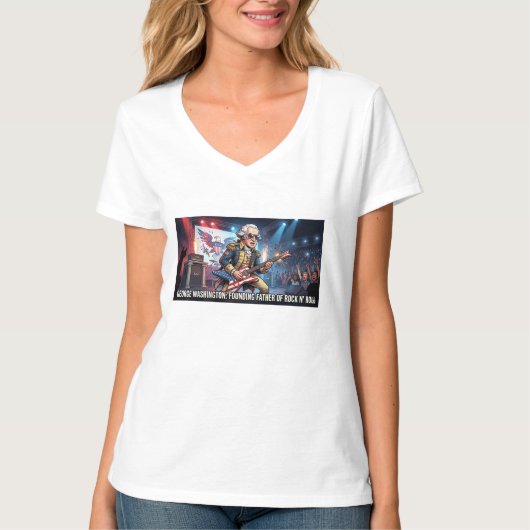 ロックの開祖 ジョージ・ワシントン Tシャツ (正面)