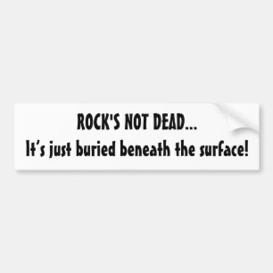 ロックのNot Dead音楽おもしろい引用文 バンパーステッカー