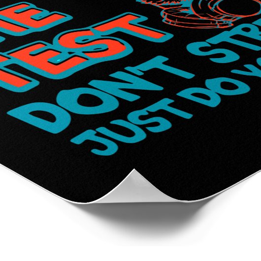 ロックはテストはストレスだけあなたの猫を最高の行わない ポスター (角)