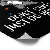 ロックはテストはストレスだけ行う最高の ポスター (角)