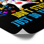 ロックはテストはストレスだけ行う最高の ポスター (角)