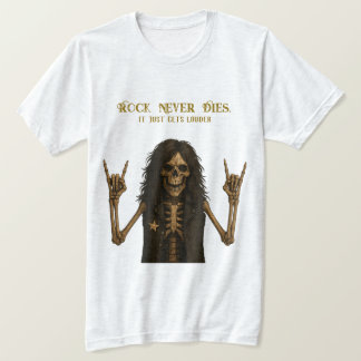 ロックはTシャツを決して死なない | ロックとメタル Tシャツ